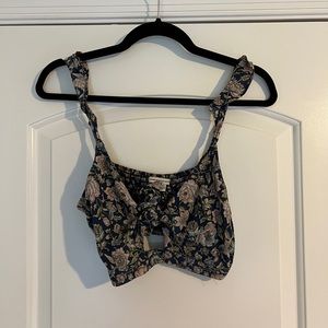 AE Tie Front Crop Top